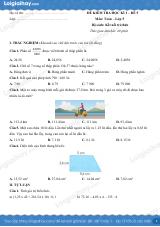 Đề kiểm tra học kì 1 Toán 5 Kết nối tri thức - Đề số 5
